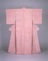 Images of the works : Kimono, Edo komon, stencil dyeing on crepe silk, small dots pattern